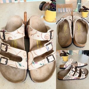 Papillio Floral Triple Strap Sandals